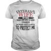 Veterans Wife My Man Risks His Life To Save TShirt Unisex