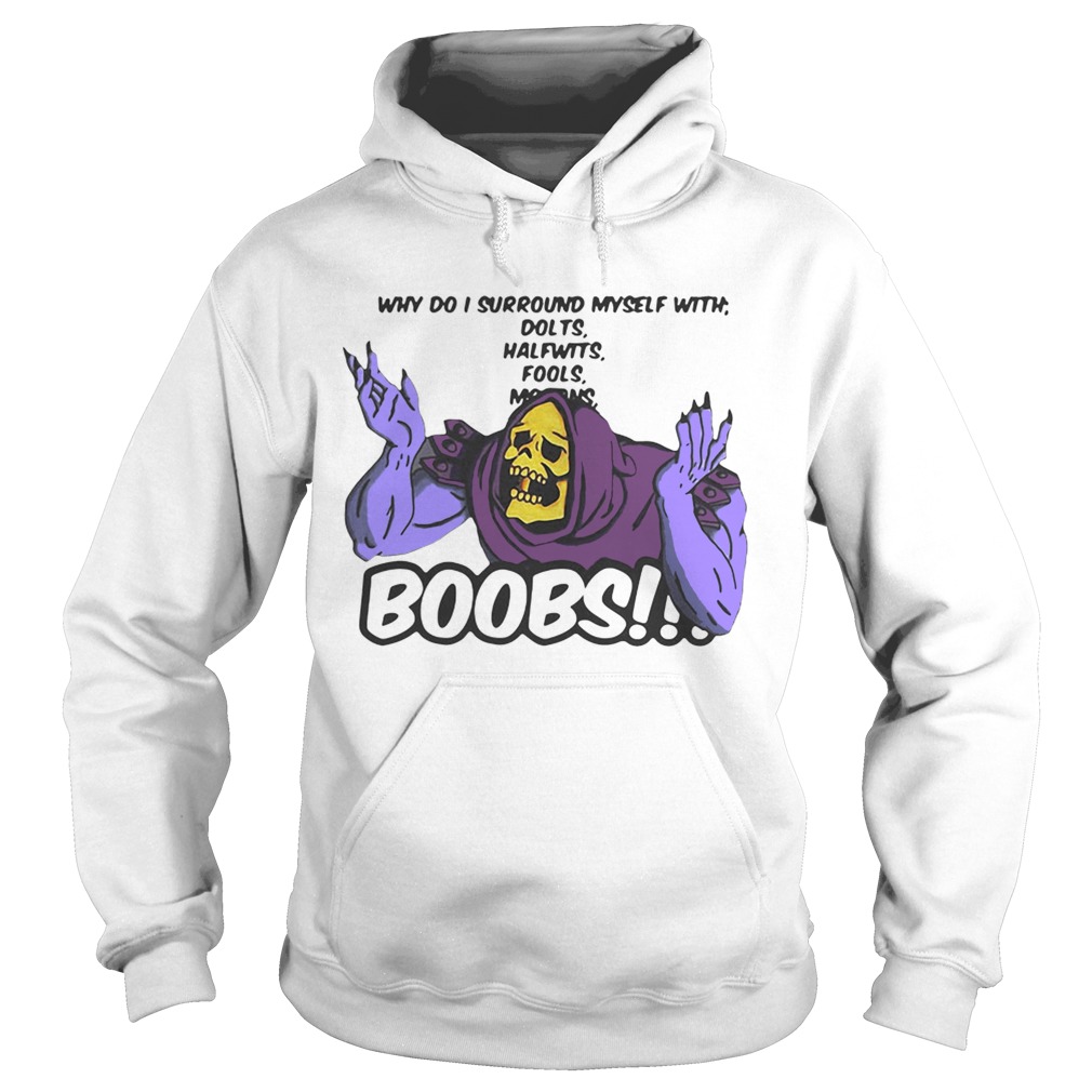 Why do I surround myself with dolts halfwits fools boobs Hoodie