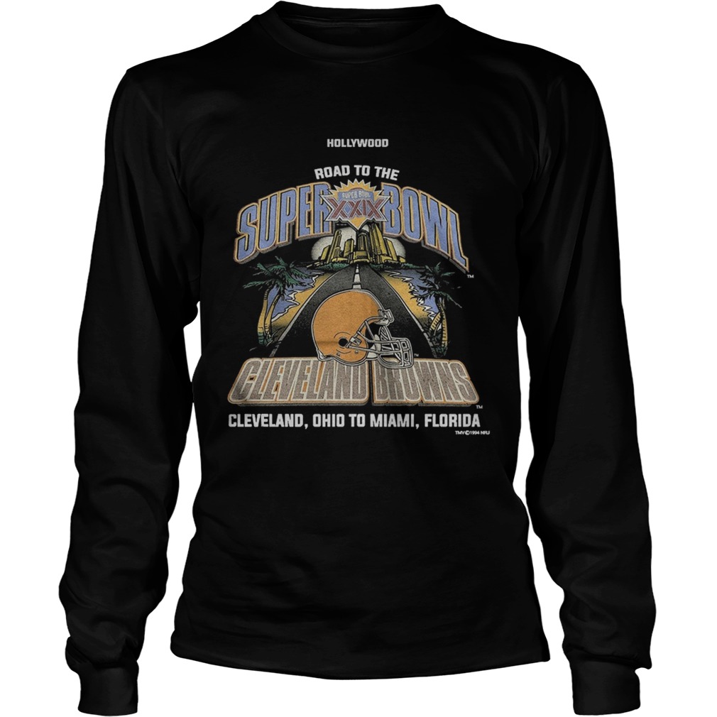 Wood Road To The Super Bowl Cleveland Browns Shirt LongSleeve