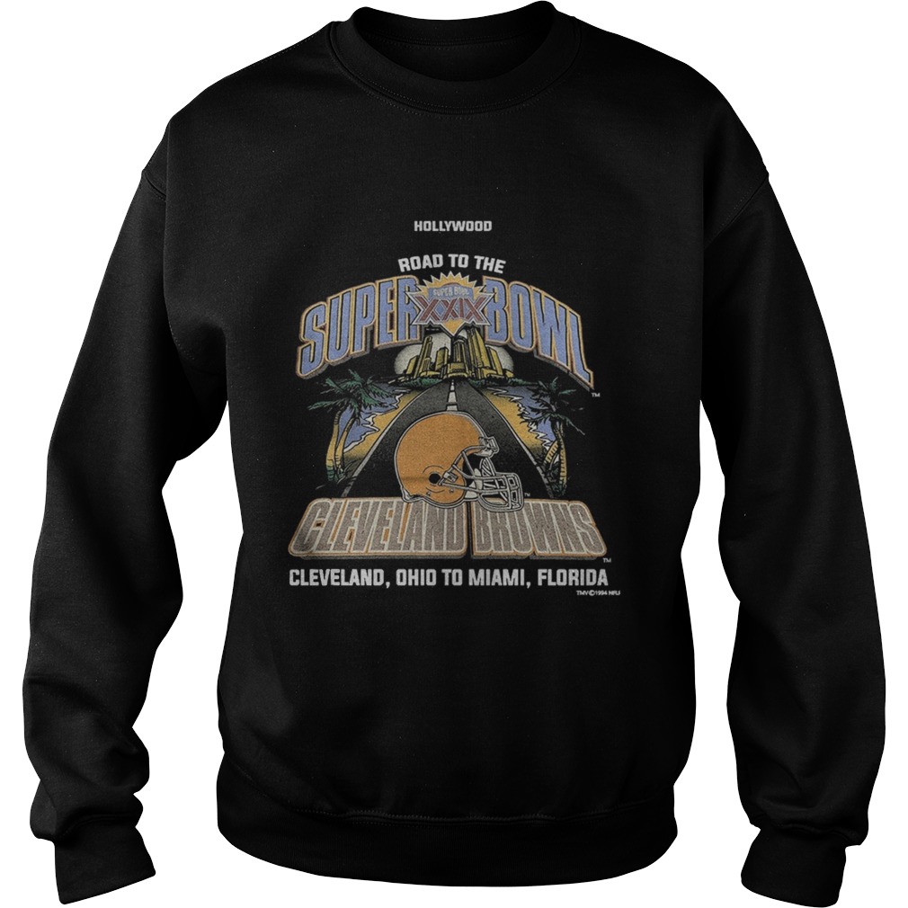 Wood Road To The Super Bowl Cleveland Browns Shirt Sweatshirt