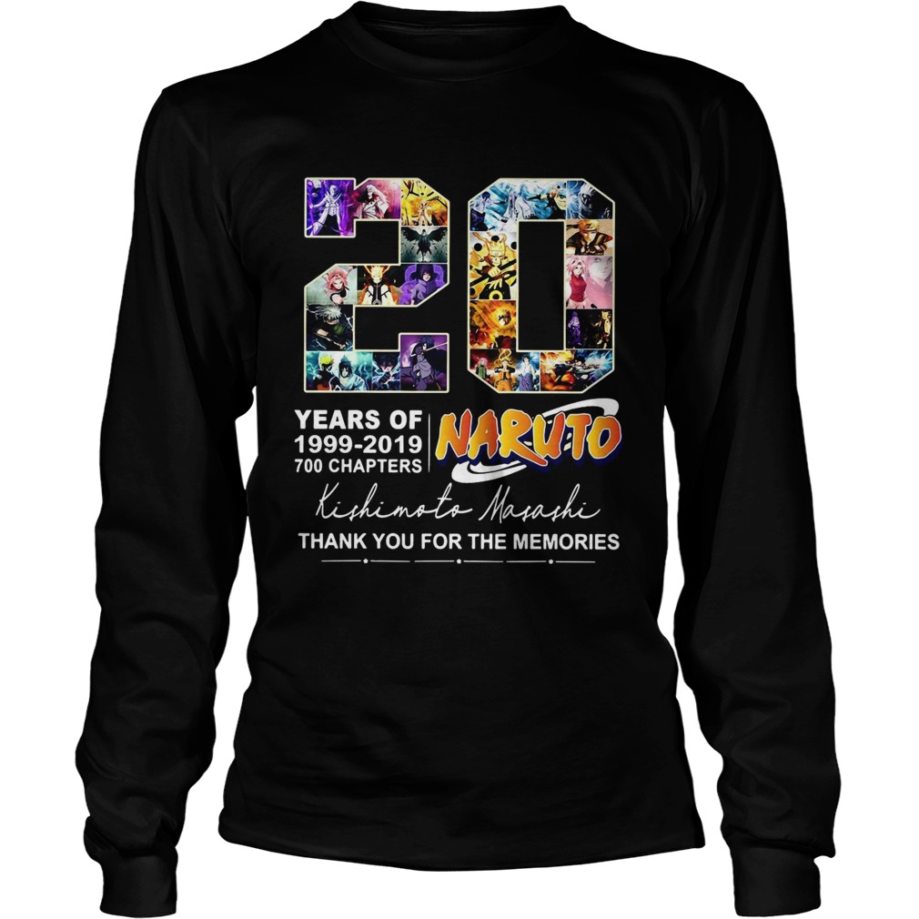 20 Years of Naruto 19992019 700 chapters thank you for the memories LongSleeve