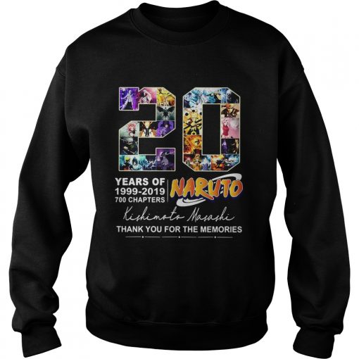 20 Years of Naruto 19992019 700 chapters thank you for the memories  Sweatshirt