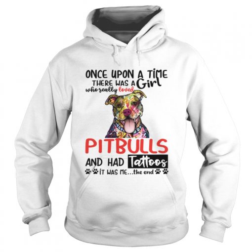 A Girl Who Really Loved Pitbulls And Had Tattoos Funny Shirt Hoodie