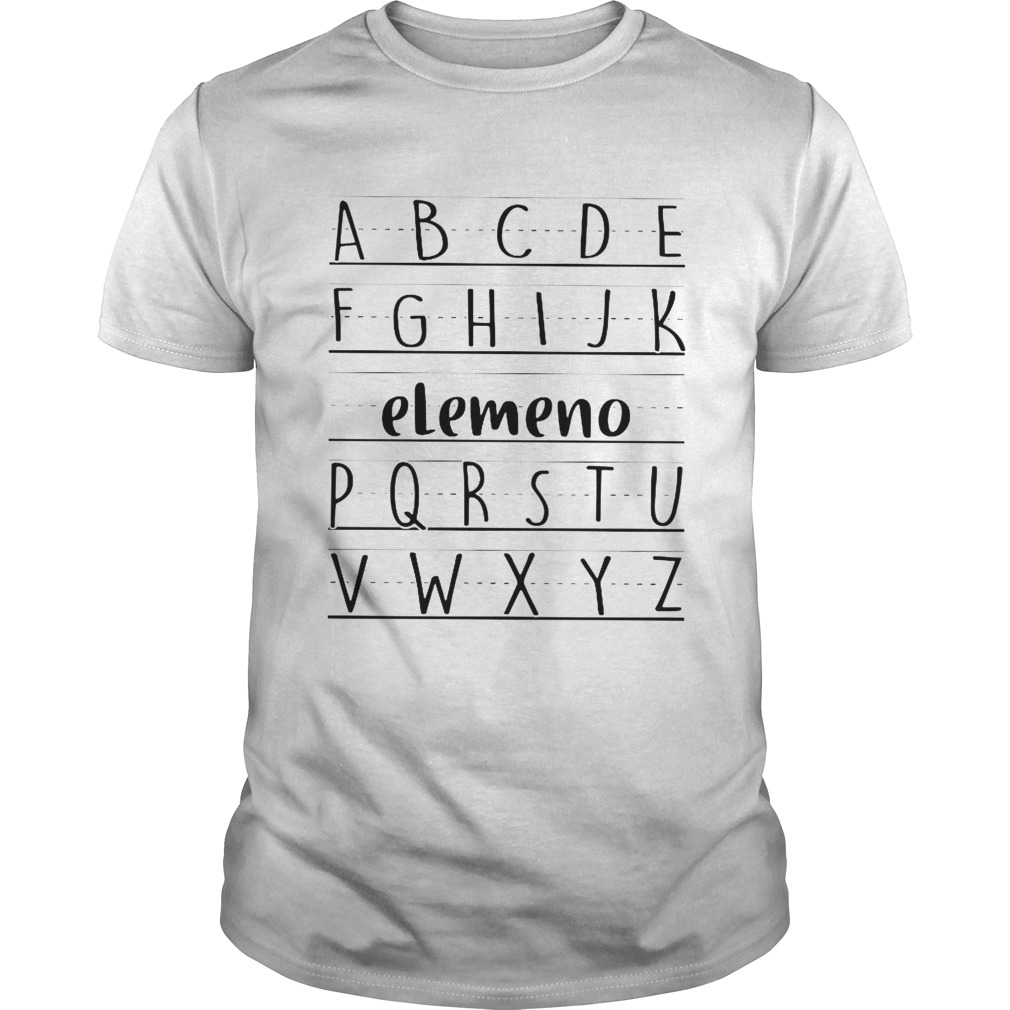 Alphabet elemeno shirt