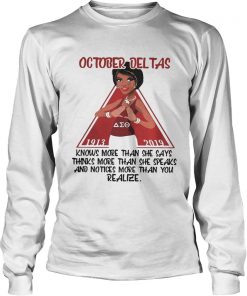 Anika Watley October Deltas knows more than she says thinks she speaks  LongSleeve