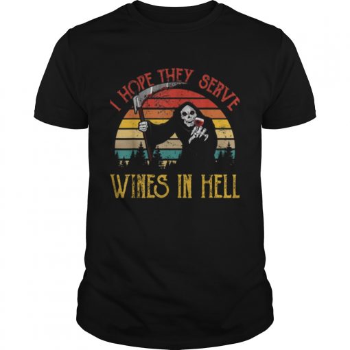 Awesome Vintage I Hope They Serve Wines In Hell Halloween Costume  Unisex