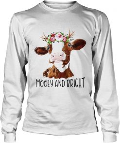 Cow flower mooey and bright  LongSleeve