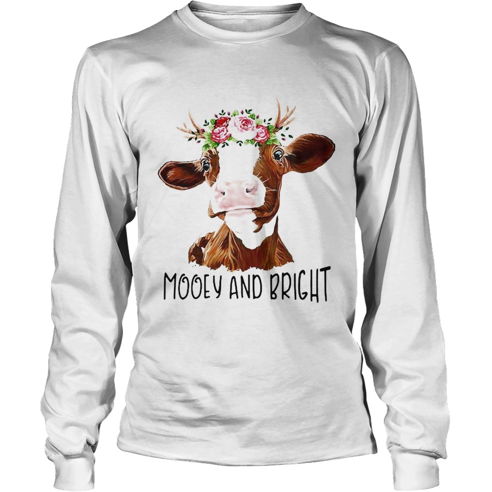 Cow flower mooey and bright LongSleeve