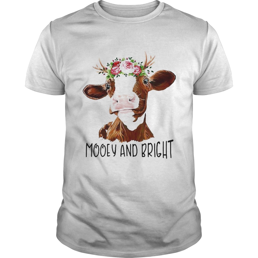 Cow flower mooey and bright Unisex
