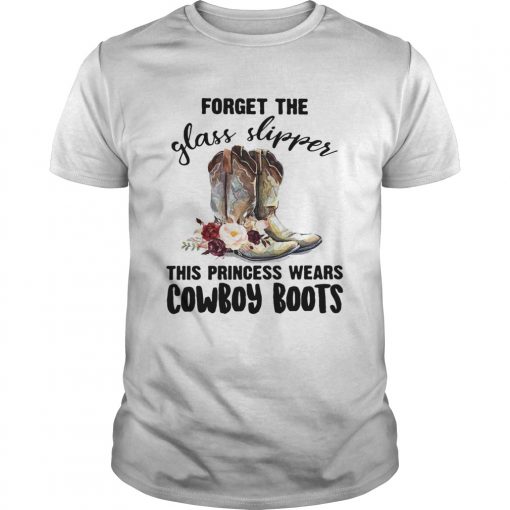 Floral forget the glass slipper this princess wears cowboy boots  Unisex