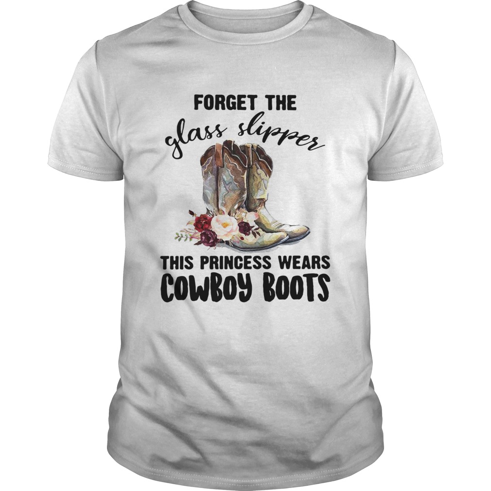 Floral forget the glass slipper this princess wears cowboy boots Unisex