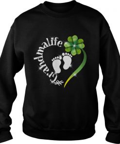 Grandma Life Shamrock Heart St Patricks Day Shirt Sweatshirt