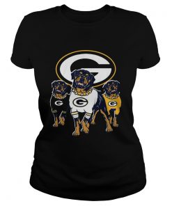 Green Bay Packers Rottweiler dog  Classic Ladies