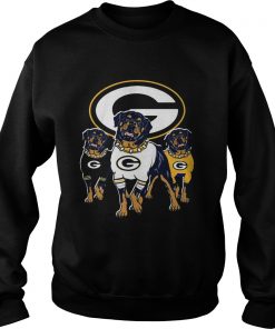 Green Bay Packers Rottweiler dog  Sweatshirt