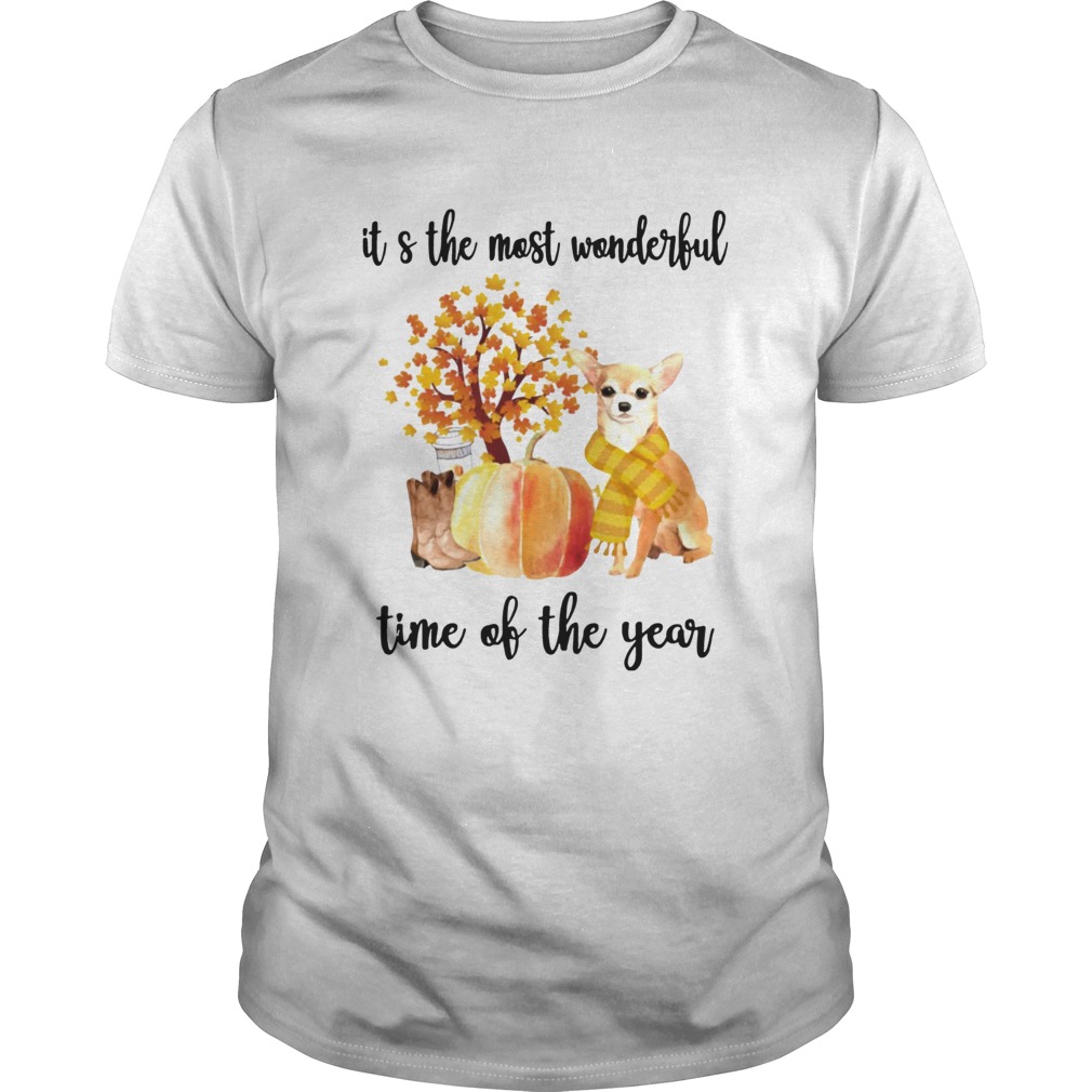 Halloween Chihuahua Its The Most Wonderful Time Of The Year Shirt
