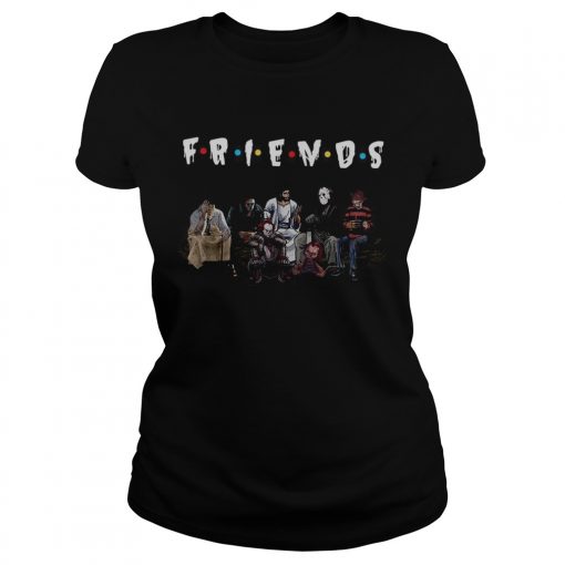 Halloween Friends TV Show horror movie characters and Jesus  Classic Ladies