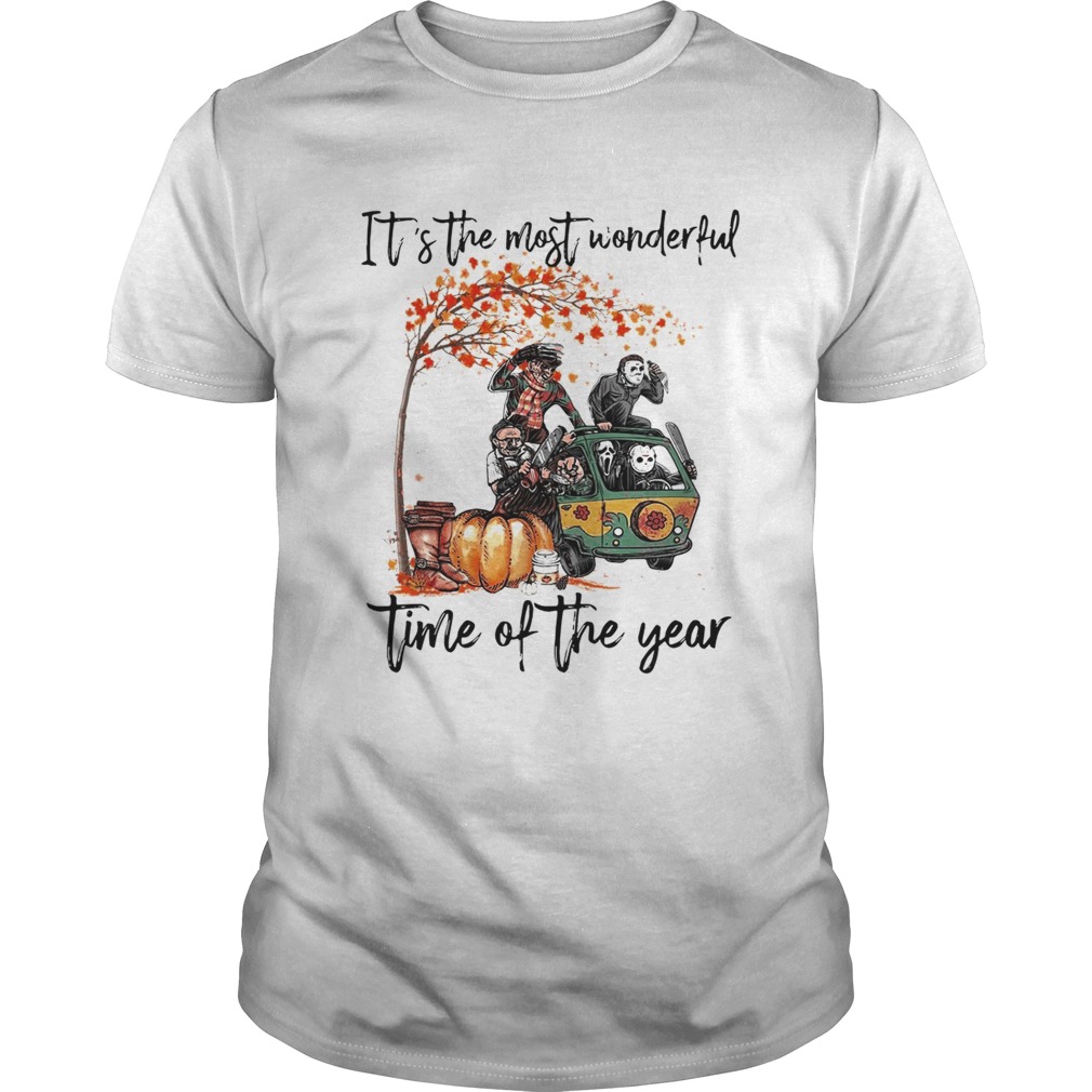 Horror character movie Its the most wonderful time of the year shirt