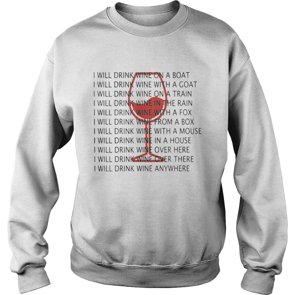 TeeAbelia I Will Drink Wine On A Boat I Will Drink Wine Everywhere Shirt 