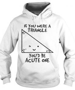 If you were a triangle youd be acute one  Hoodie