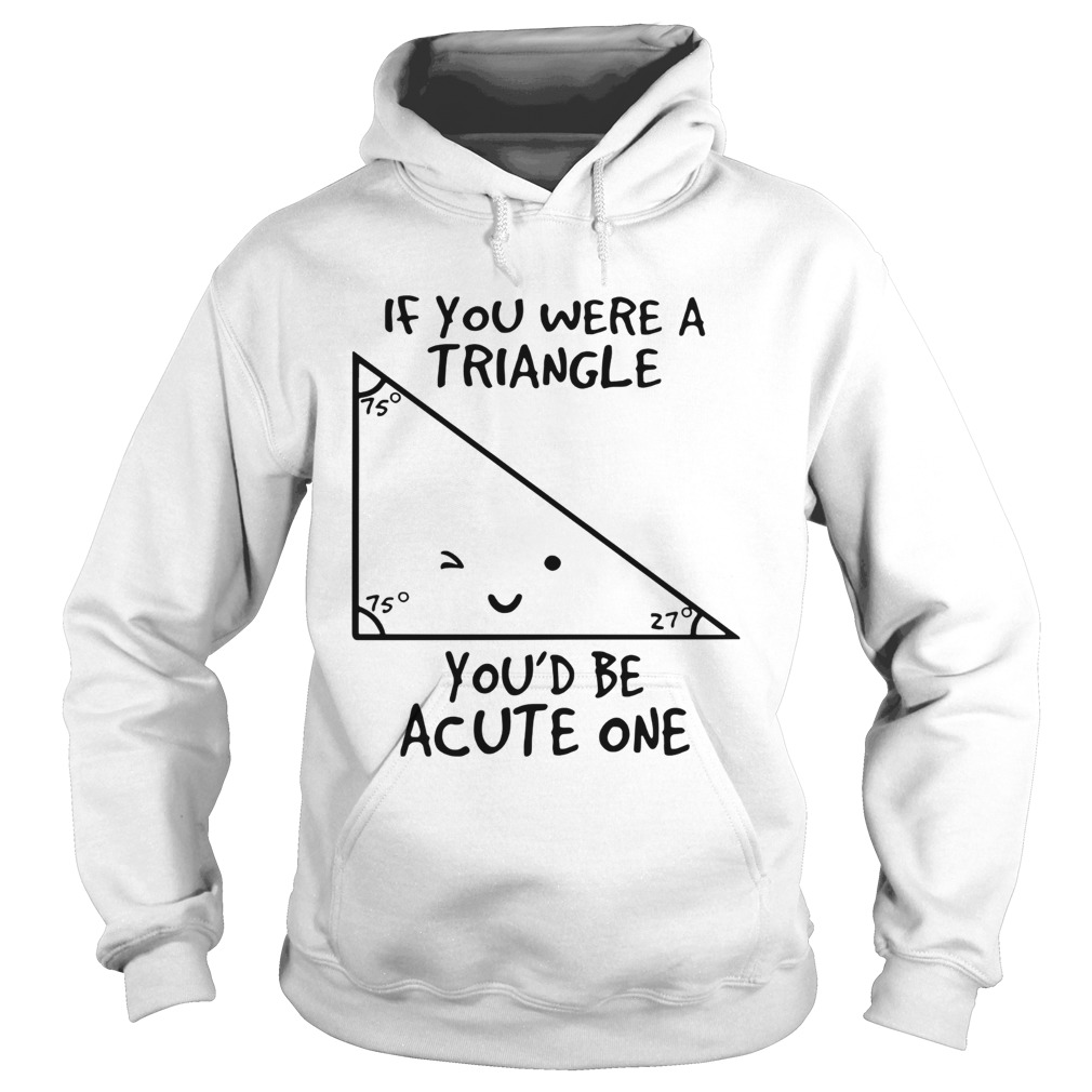 If you were a triangle youd be acute one Hoodie
