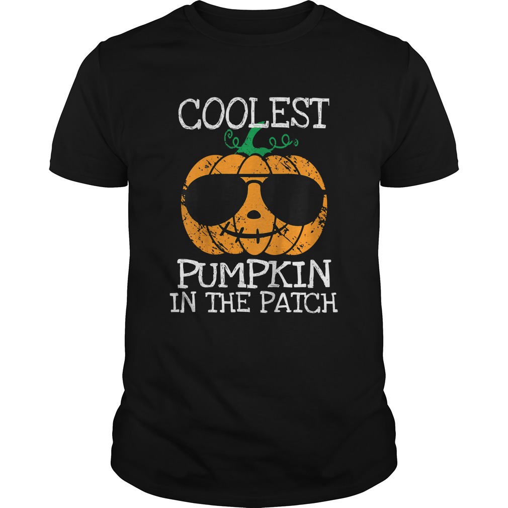 Kids Coolest Pumpkin In The Patch Halloween Costume Boys Gift TShirt