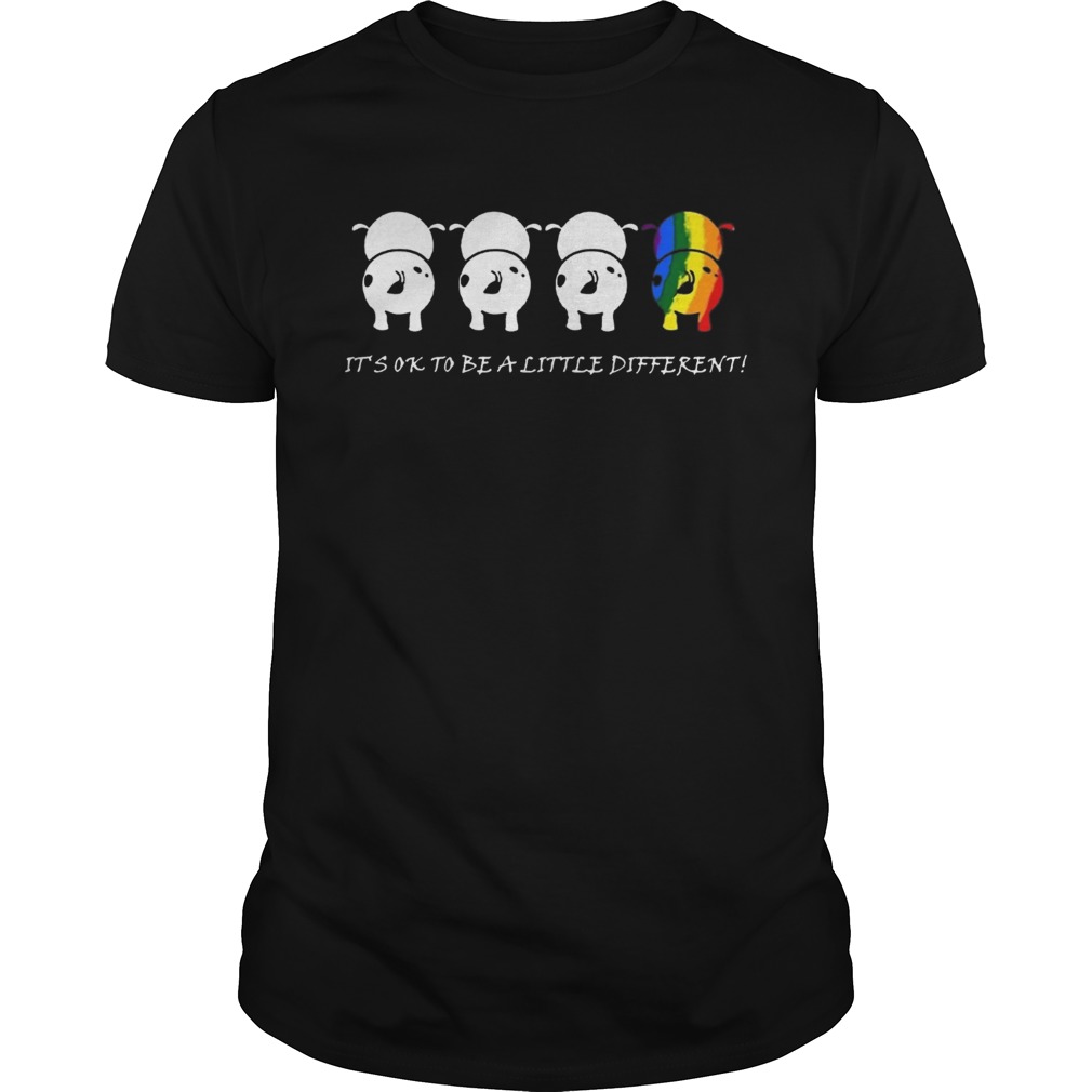 LGBTcow Its ok to be a little different t shirt