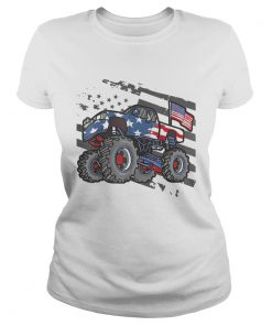 Monster Truck American Flag Ts Classic Ladies
