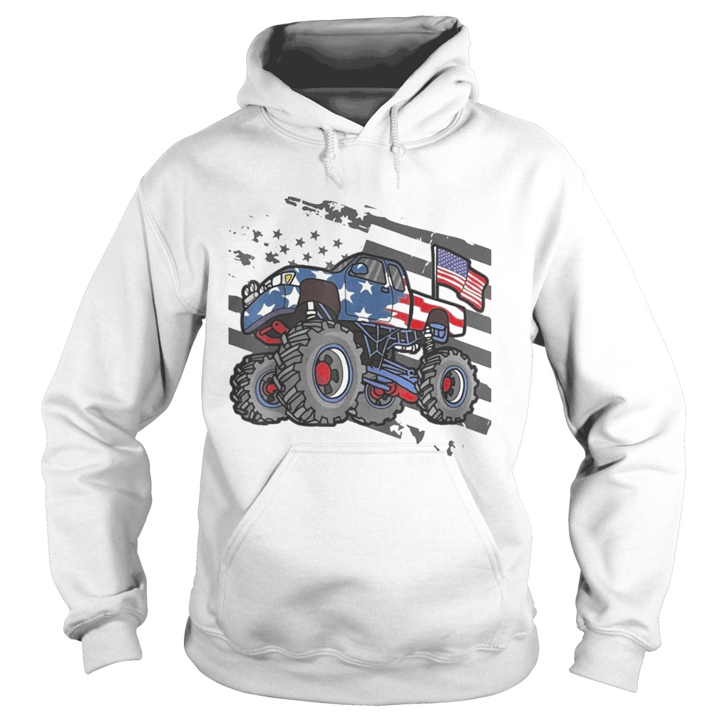 Monster Truck American Flag Ts Hoodie