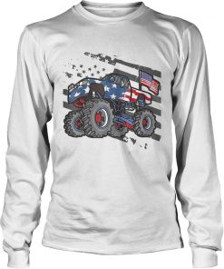 Monster Truck American Flag Ts LongSleeve
