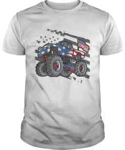 Monster Truck American Flag Ts Unisex