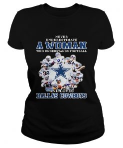 Never underestimate a woman who understands football loves Dallas Cowboys  Classic Ladies