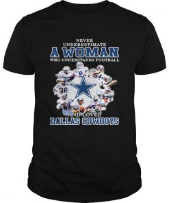 Never underestimate a woman who understands football loves Dallas Cowboys  Unisex