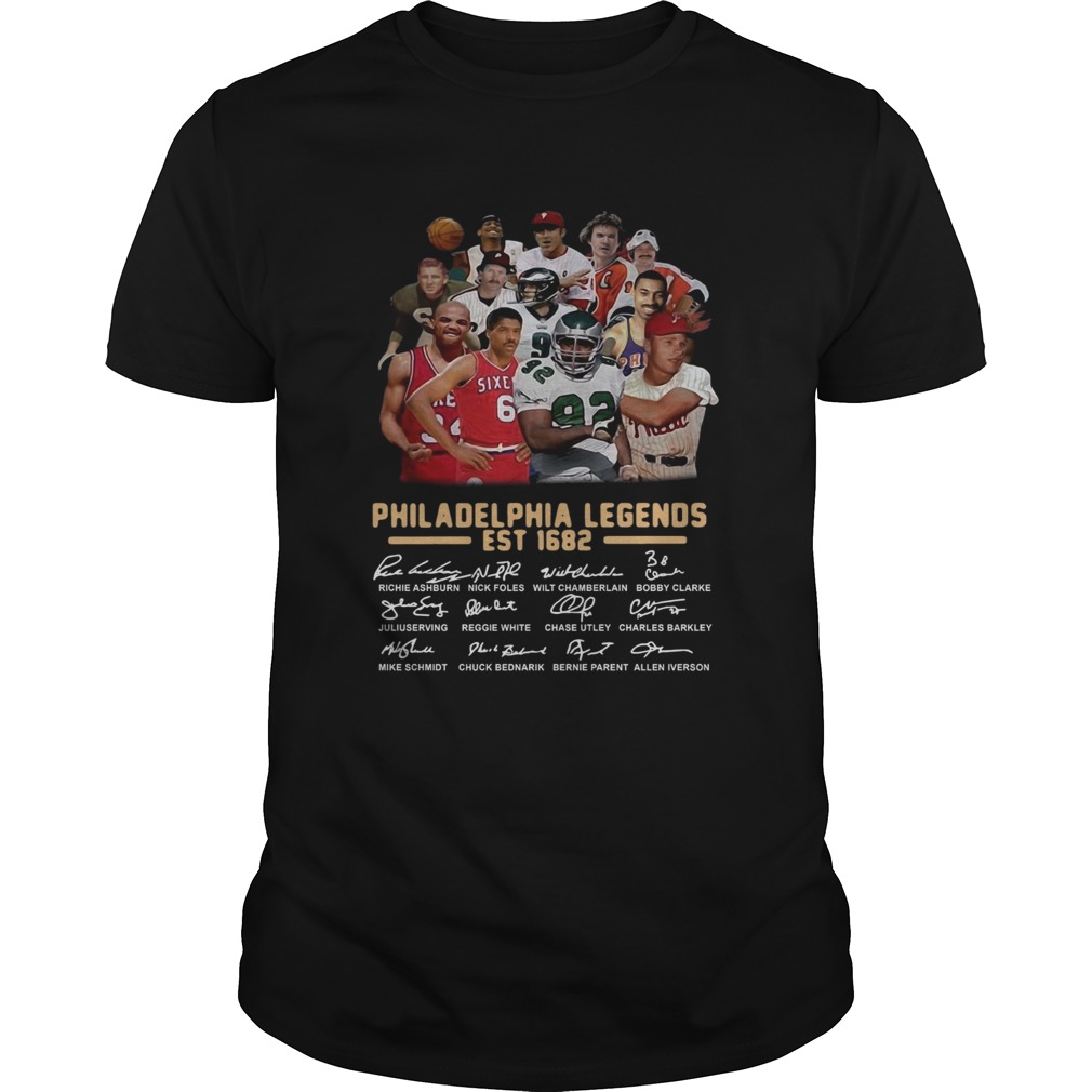 Philadelphia legends est 1682 signature shirt