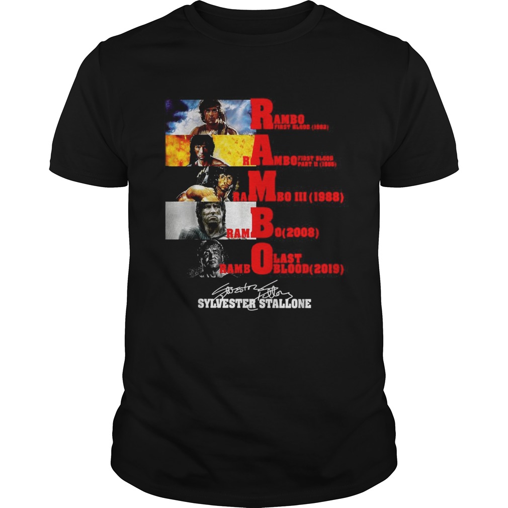 Rambo all season Sylvester Stallone signature shirt