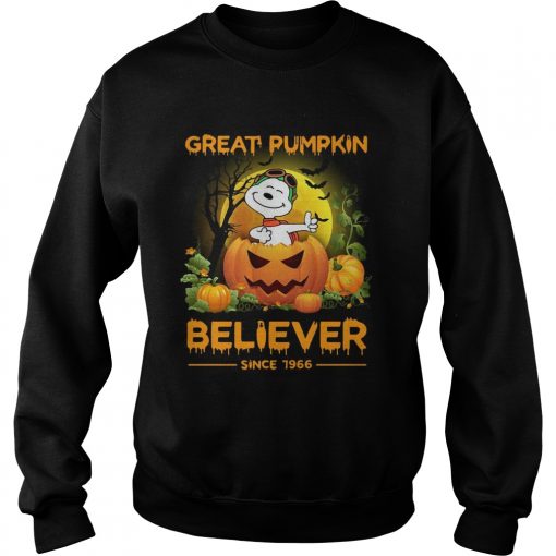 Snoopy great pumpkin believer since 1966  Sweatshirt