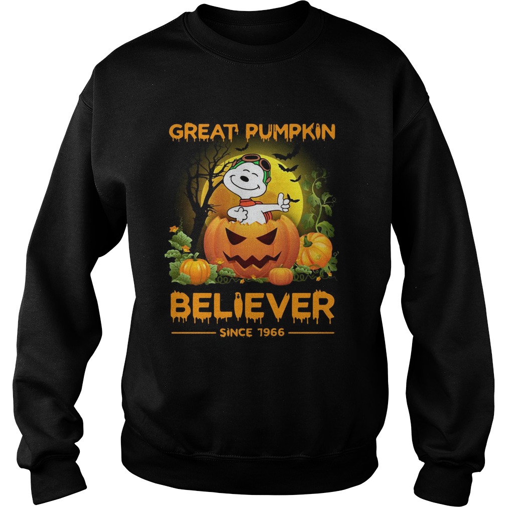 Snoopy great pumpkin believer since 1966 Sweatshirt