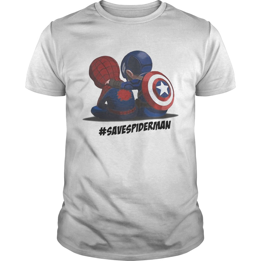 Spiderman and Captain America savespideman shirt