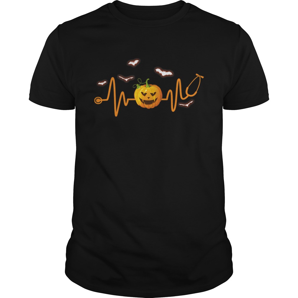 Stethoscope Pumpkin Funny Nurse Halloween Costume TShirt