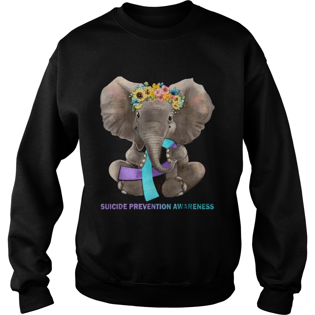 Suicide Prevention Awareness Elephant Ts Sweatshirt