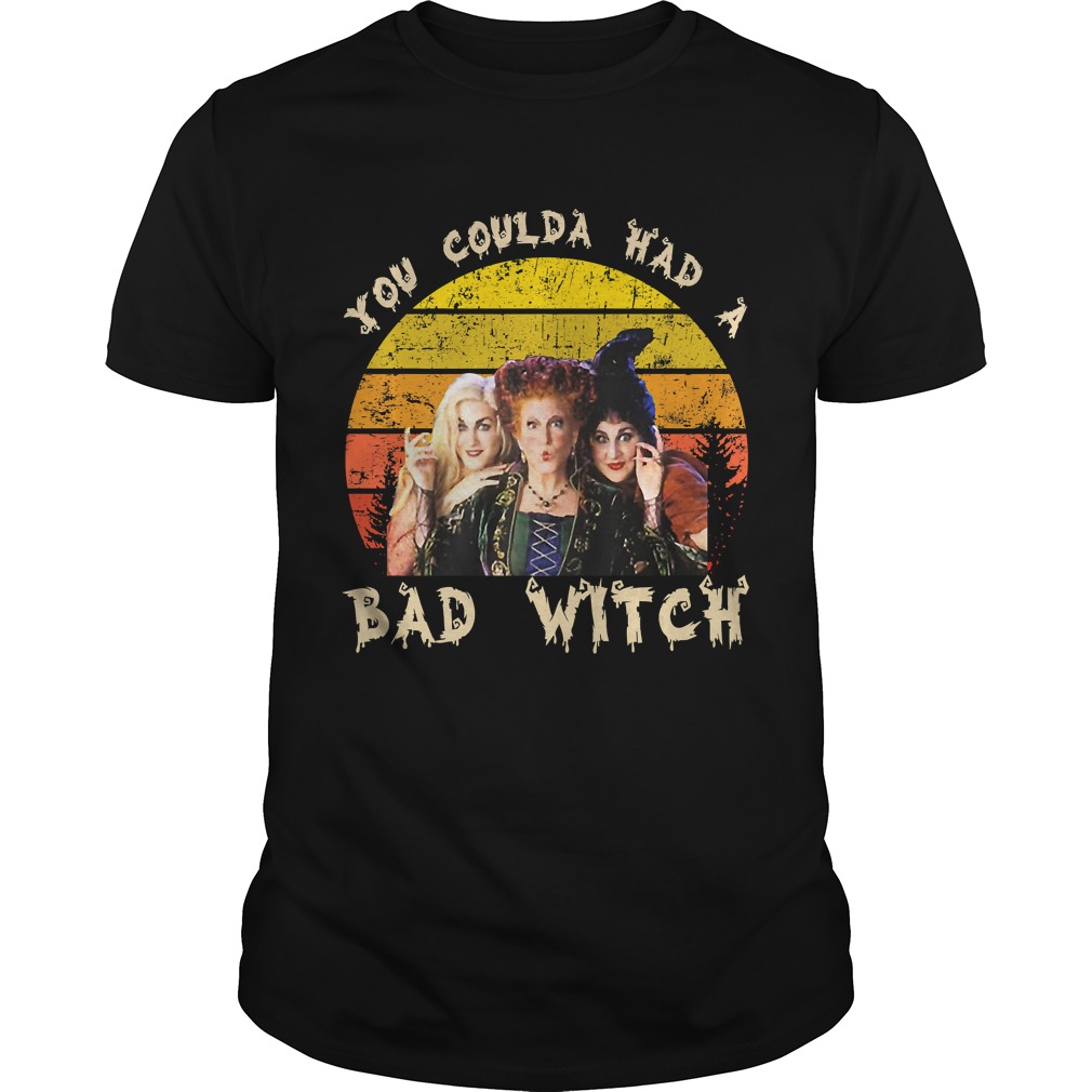Vintage You Coulda Had a Bad Witch Halloween FunnyPremium TShirt