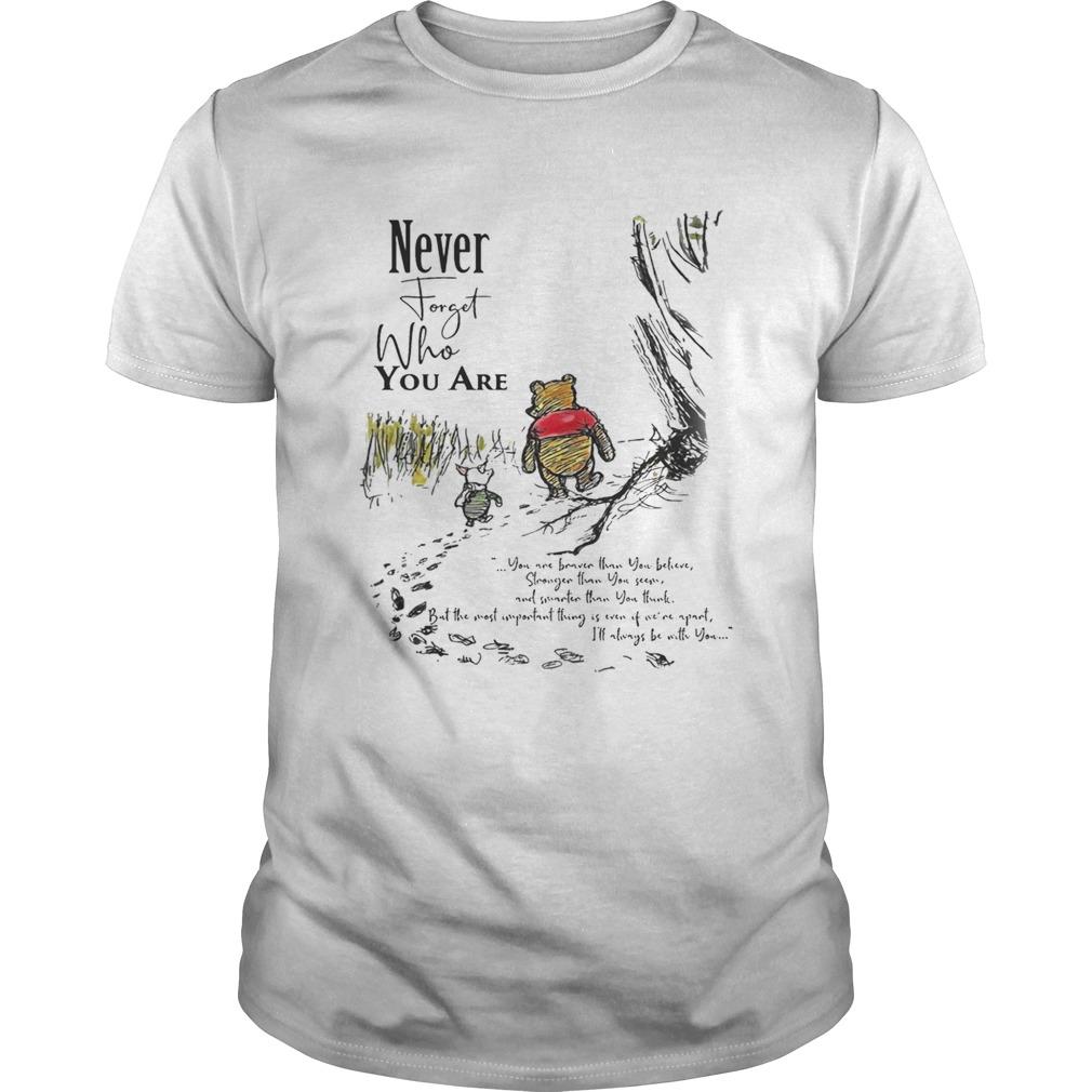 Winnie The Pooh Never Forget Who You Are Shirt