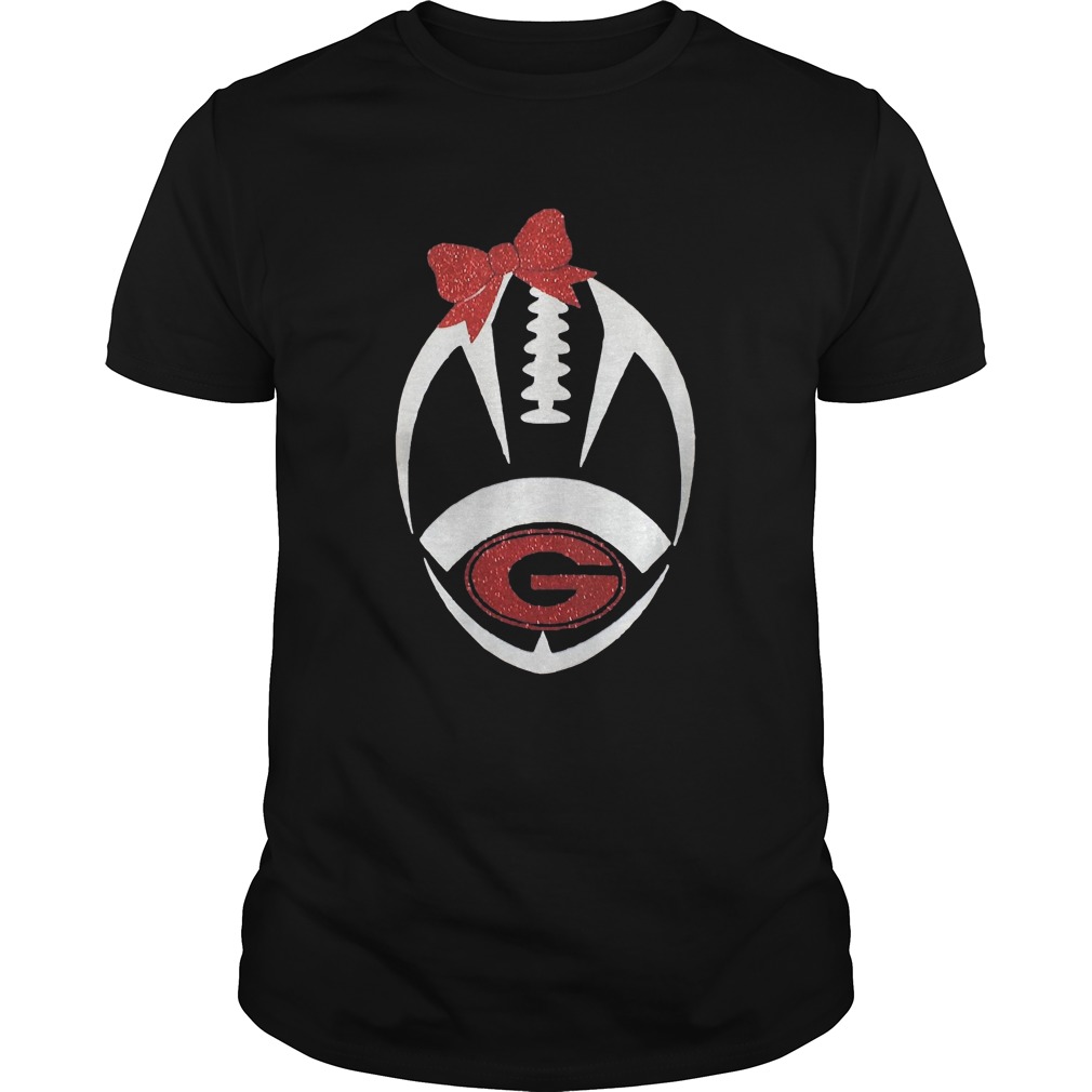 Womens Girls Georgia Bulldog gift for football VNeck TShirt