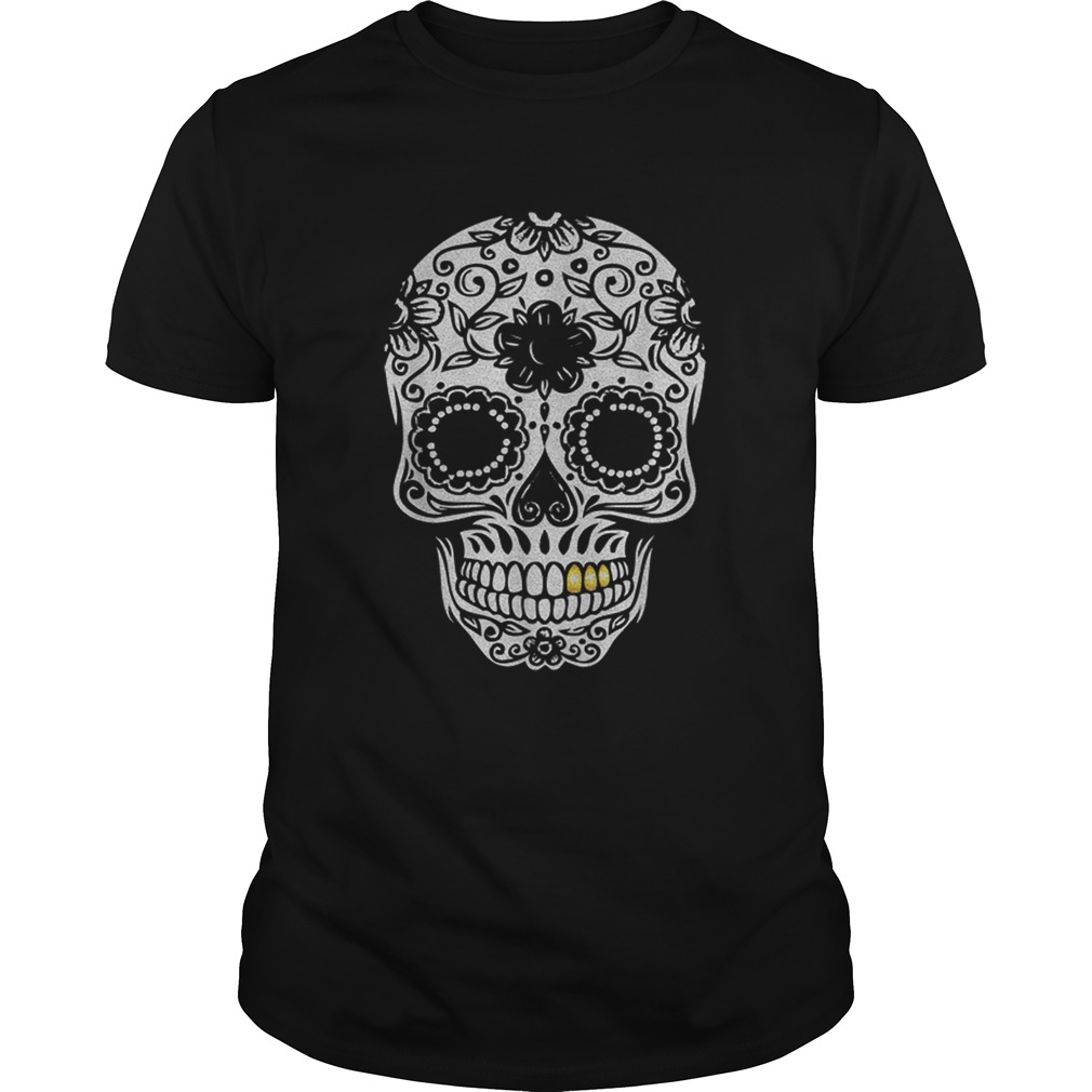 Beautiful Halloween Day Of The Dead Sugar Skull Retro Outfit shirt