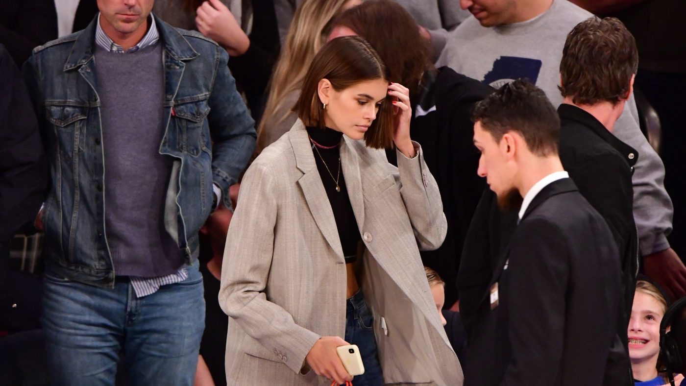 Kaia Gerber’s Courtside Style Is a Slam Dunk