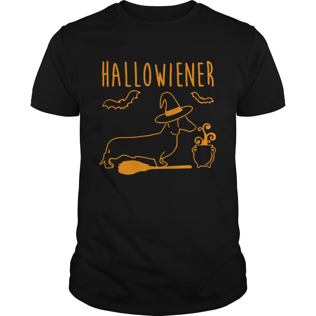 Halloween Dachshund witch Halloweiner shirt