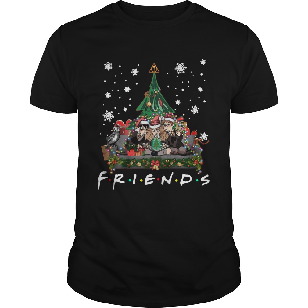 Harry Potter Hermione And Ron Weasley Christmas Tree style Friends tv show shirt