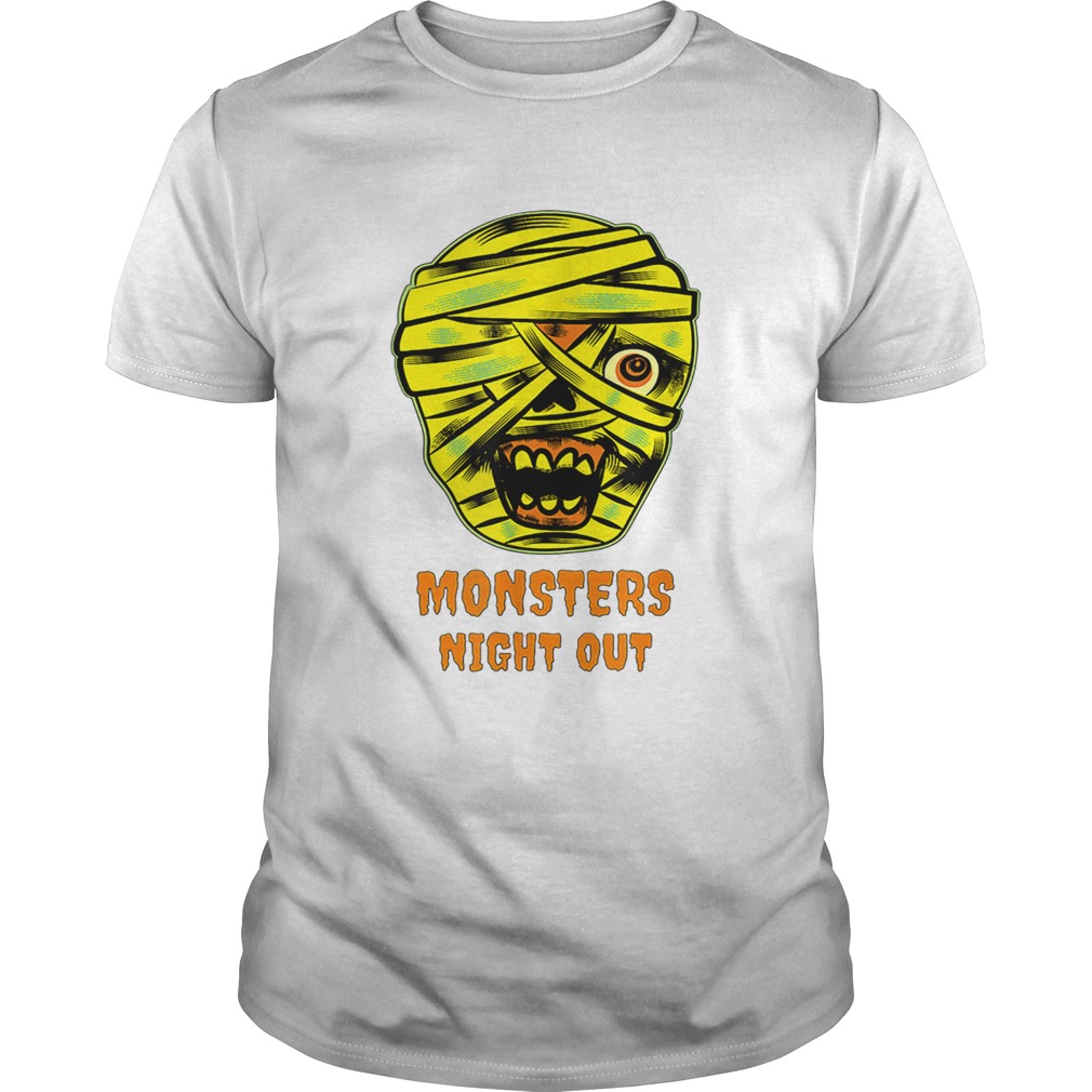 Monsters Night Out with Mummies Funny Easy Halloween Costume shirt