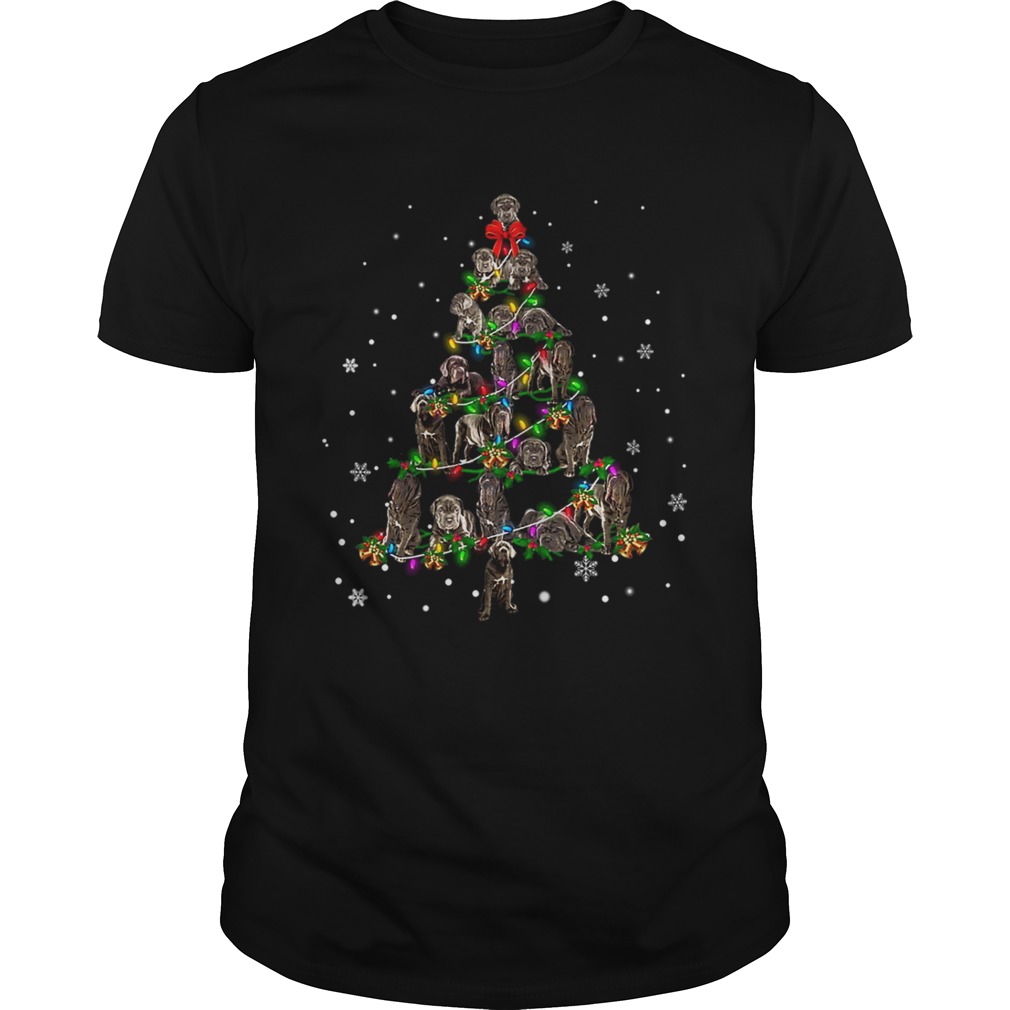 Neapolitan Mastiff Christmas Tree TShirt