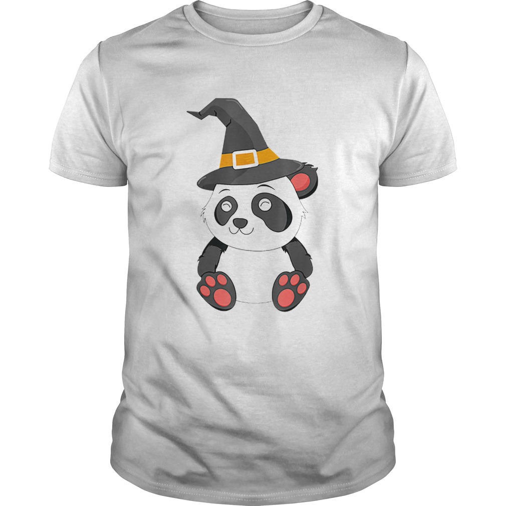 Panda Witch Halloween Bear China Animal Outfit Costume Kids shirt