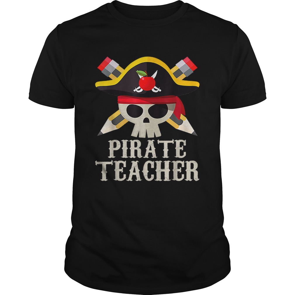 Pirate Teacher For Halloween Costume Gift shirt